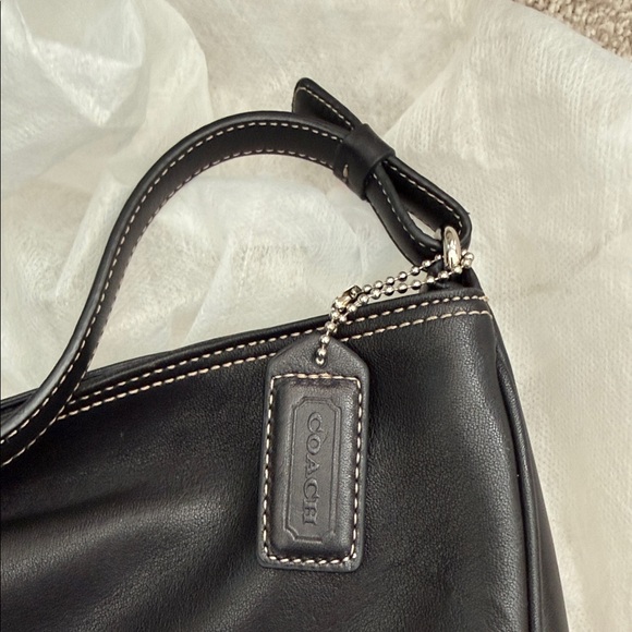 Coach Hamilton Y2K Clip Bag Elegant Black Leather 2001 - Picture 8 of 14
